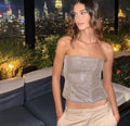 Zara
Sparkly bustier top