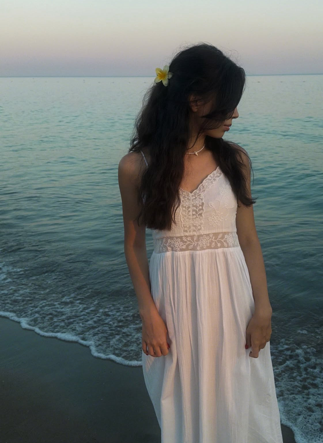 Zara 
Lace trim Dress