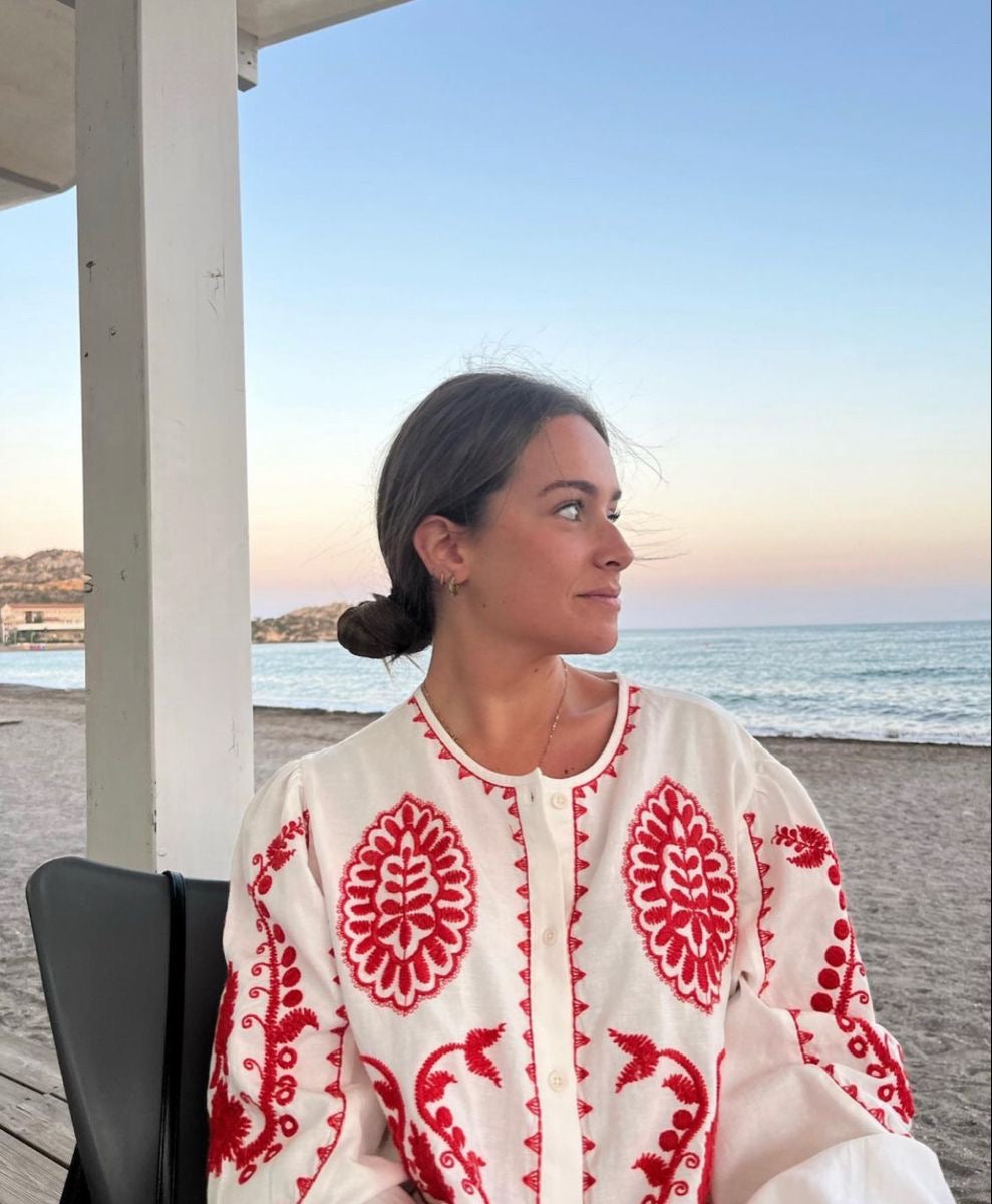 Zara 
Embroidered Blouse