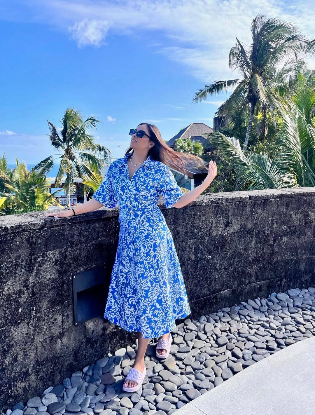 Zara Linen Blend Midi Dress