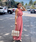Zara
Halterneck pleated jumpsuit