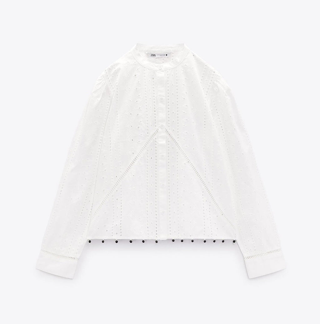 Zara
Cutwork beaded blouse