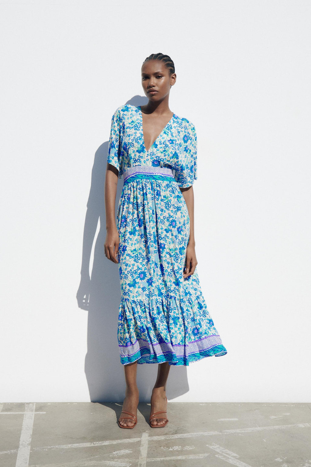 Zara
Floral Flounce Dress
