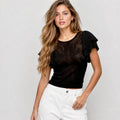 Zara
Mesh jacquard top