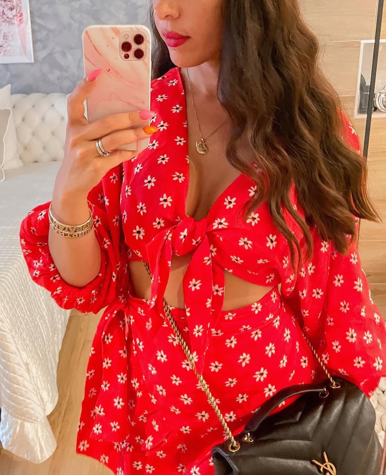 Zara
Knotted cropped blouse