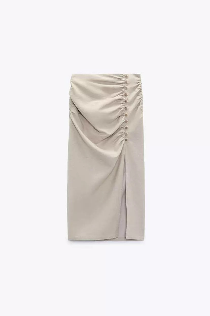 Zara
Linen Midi Skirt