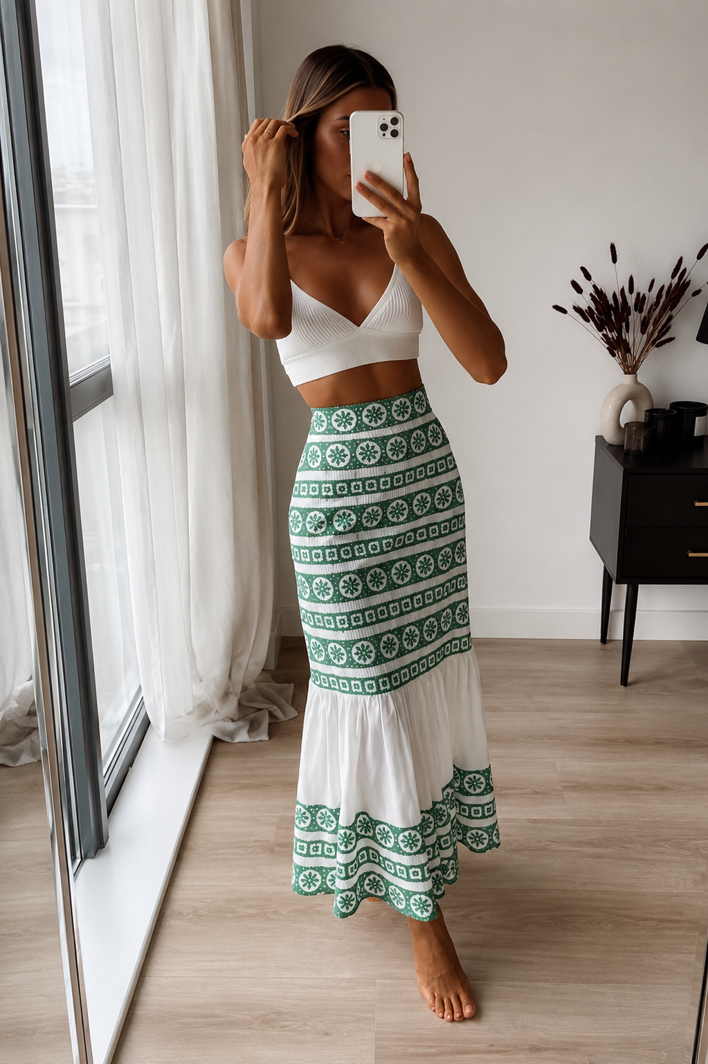 Zara
Boho Embroidered Skirt