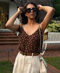 Zara
Polka dot strappy top