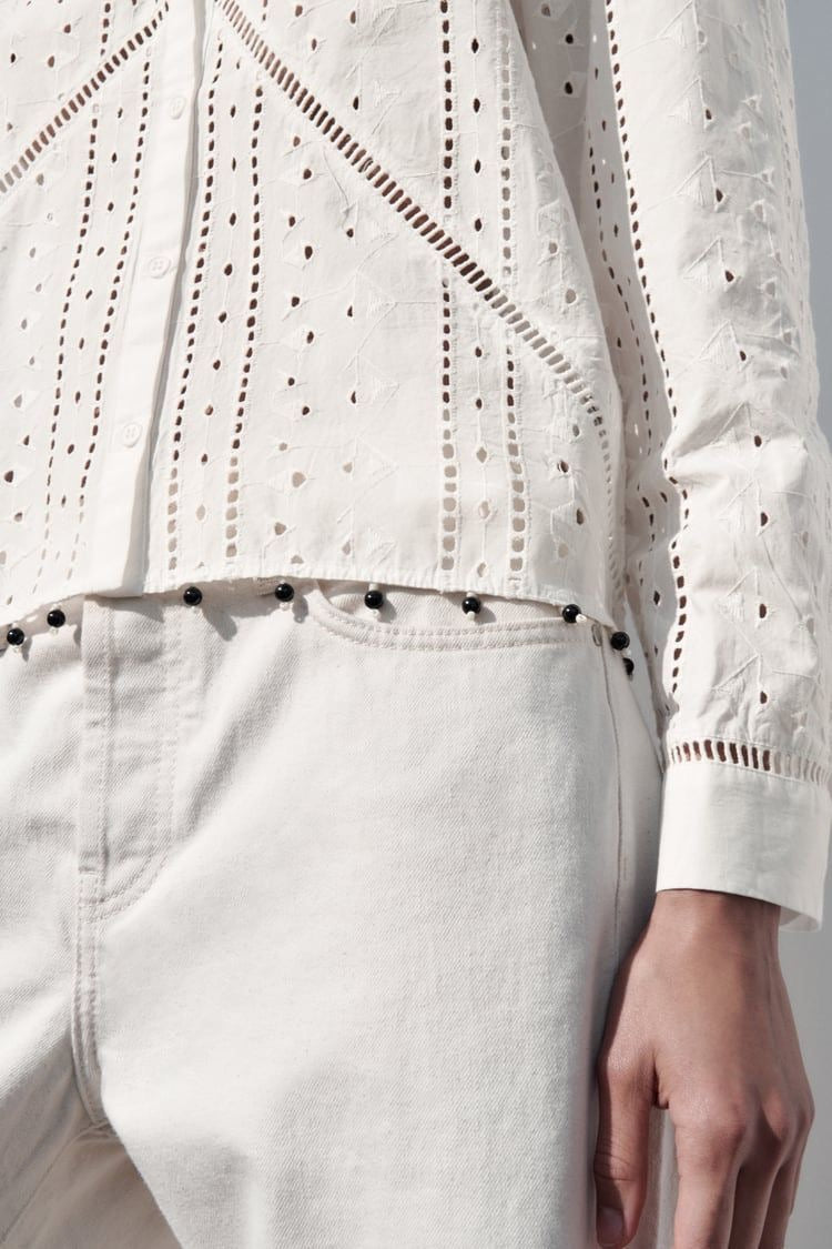 Zara
Cutwork beaded blouse