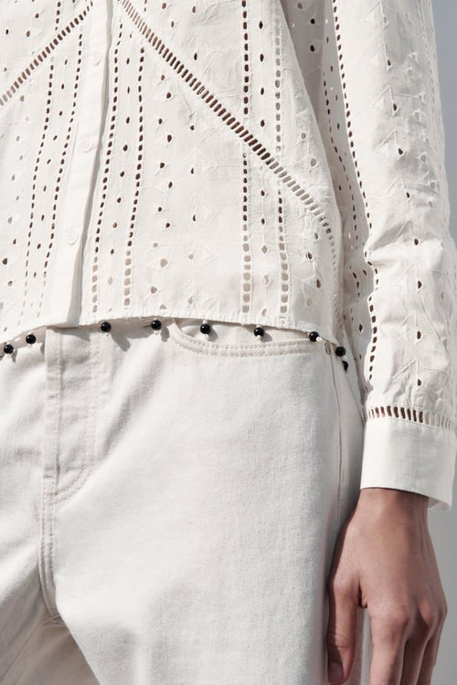 Zara
Cutwork beaded blouse
