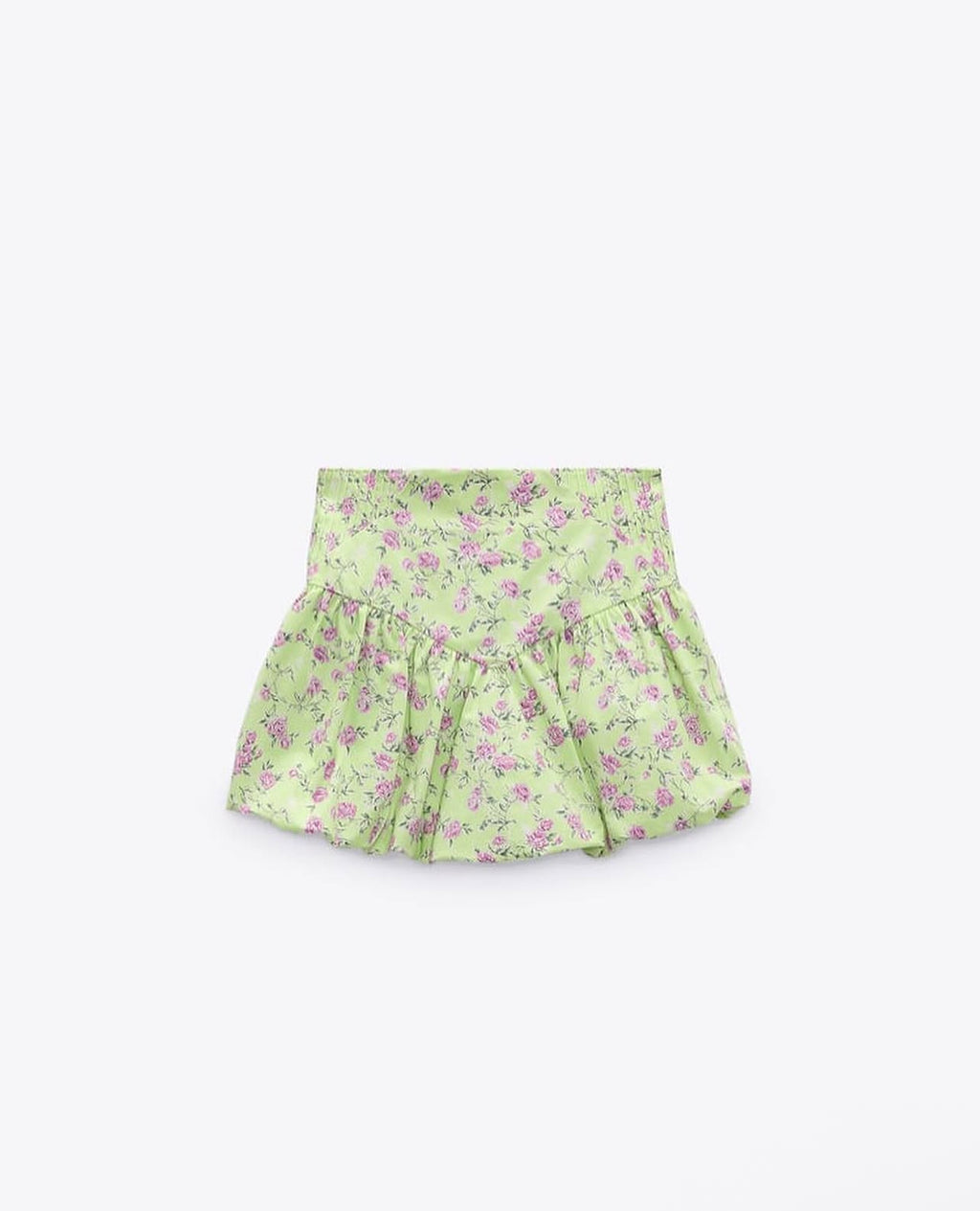 Zara 
Floral bubble skirt