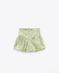 Zara 
Floral bubble skirt