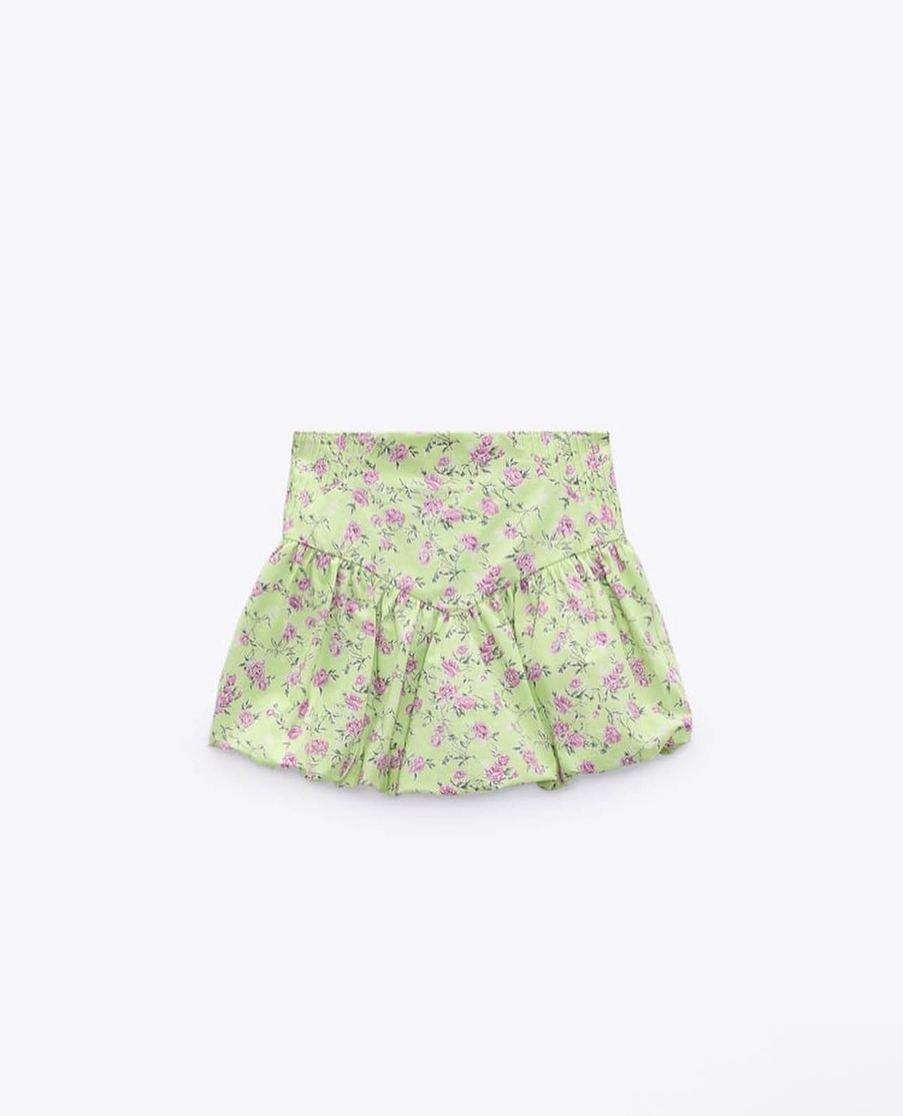 Zara 
Floral bubble skirt