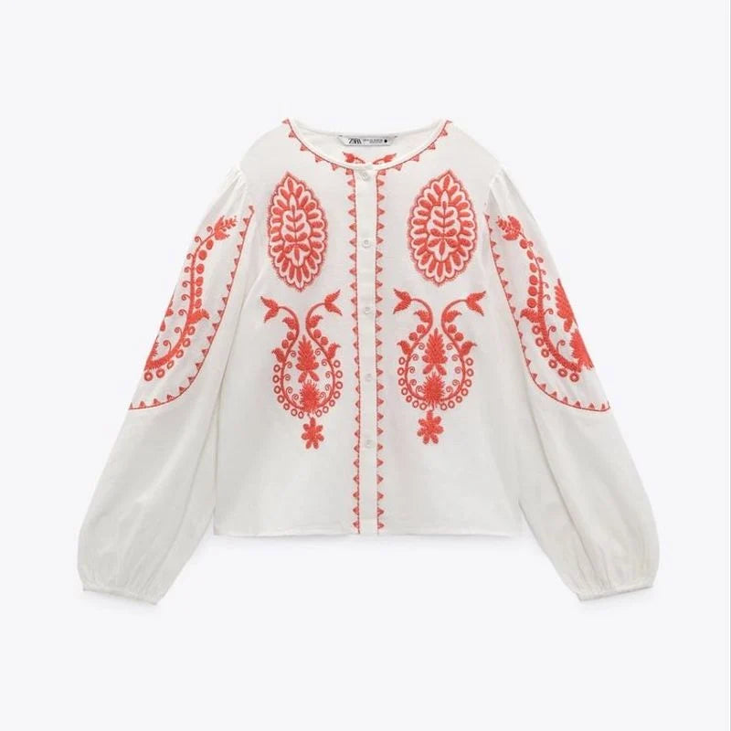 Zara 
Embroidered Blouse