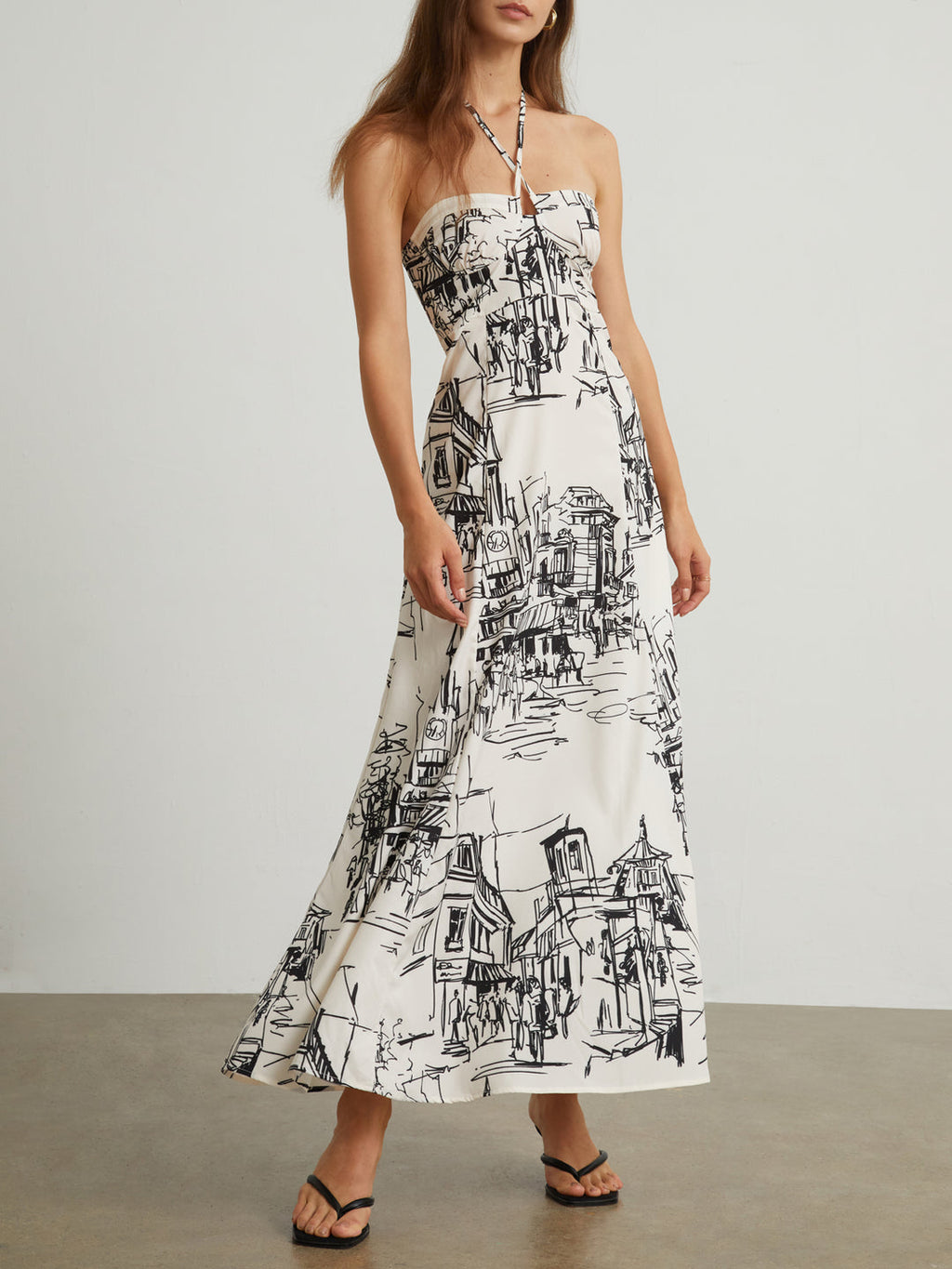 Zara
Halter neck Printed dress