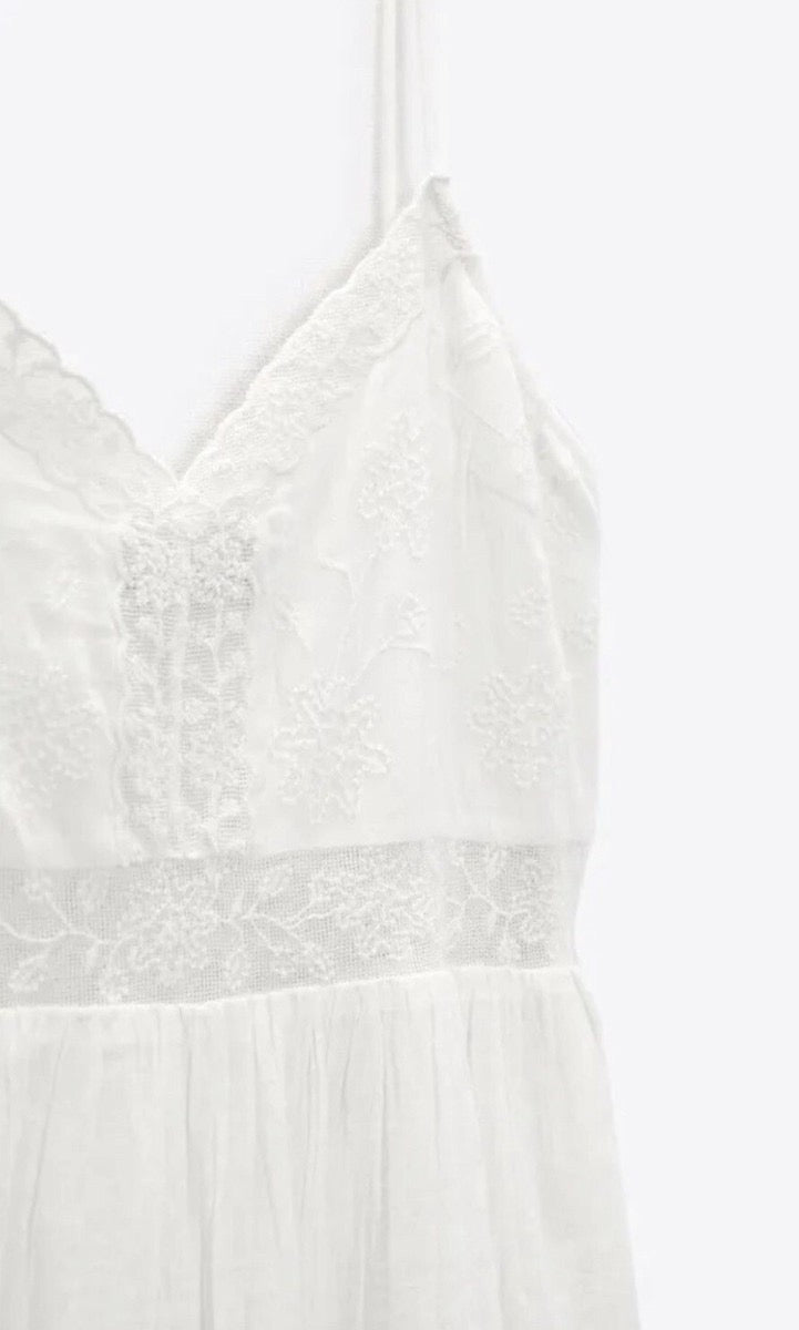 Zara 
Lace trim Dress