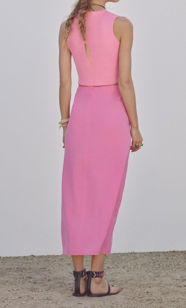Zara
Wrap midi skirt