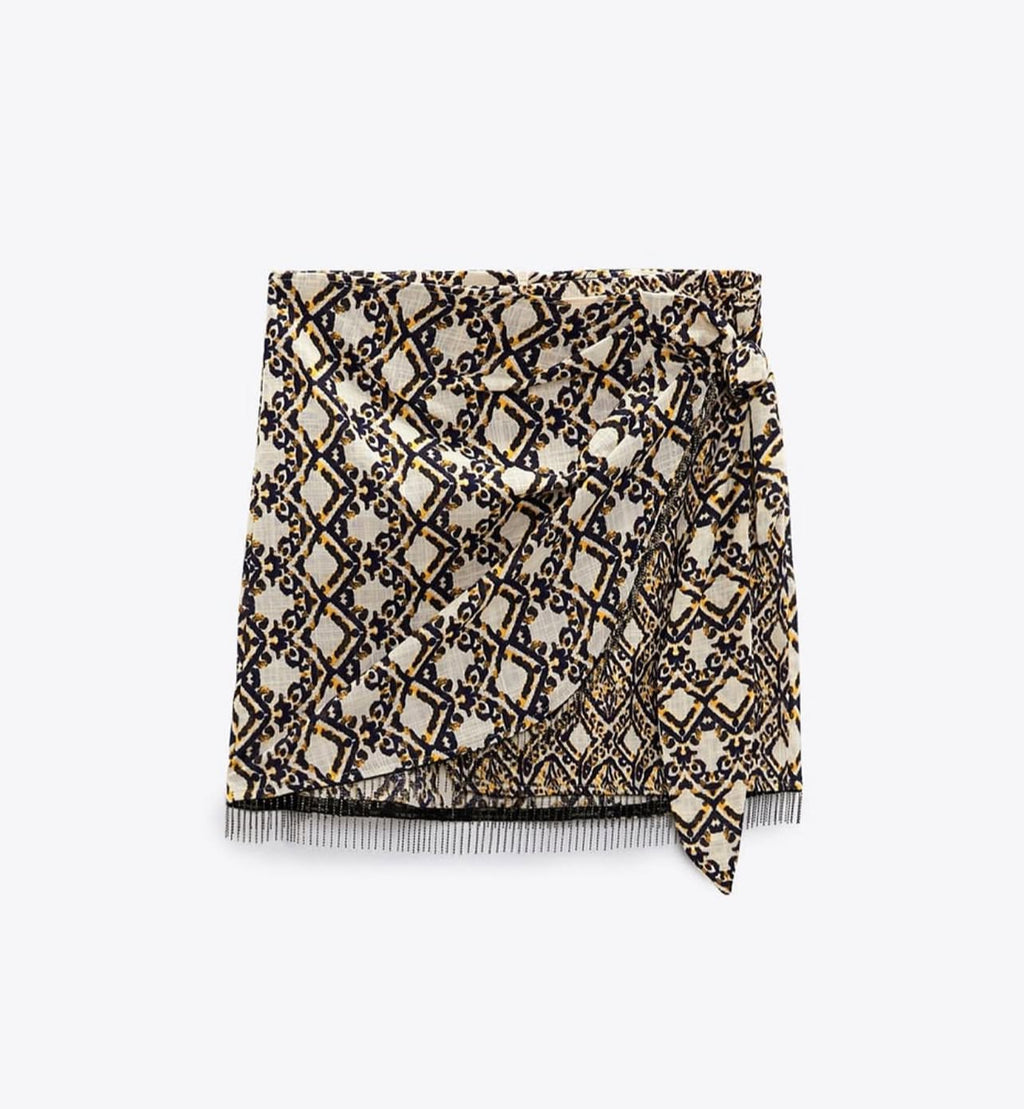 Zara
Wrap tassled skirt