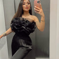 Zara 
Ruffled organza bodysuit