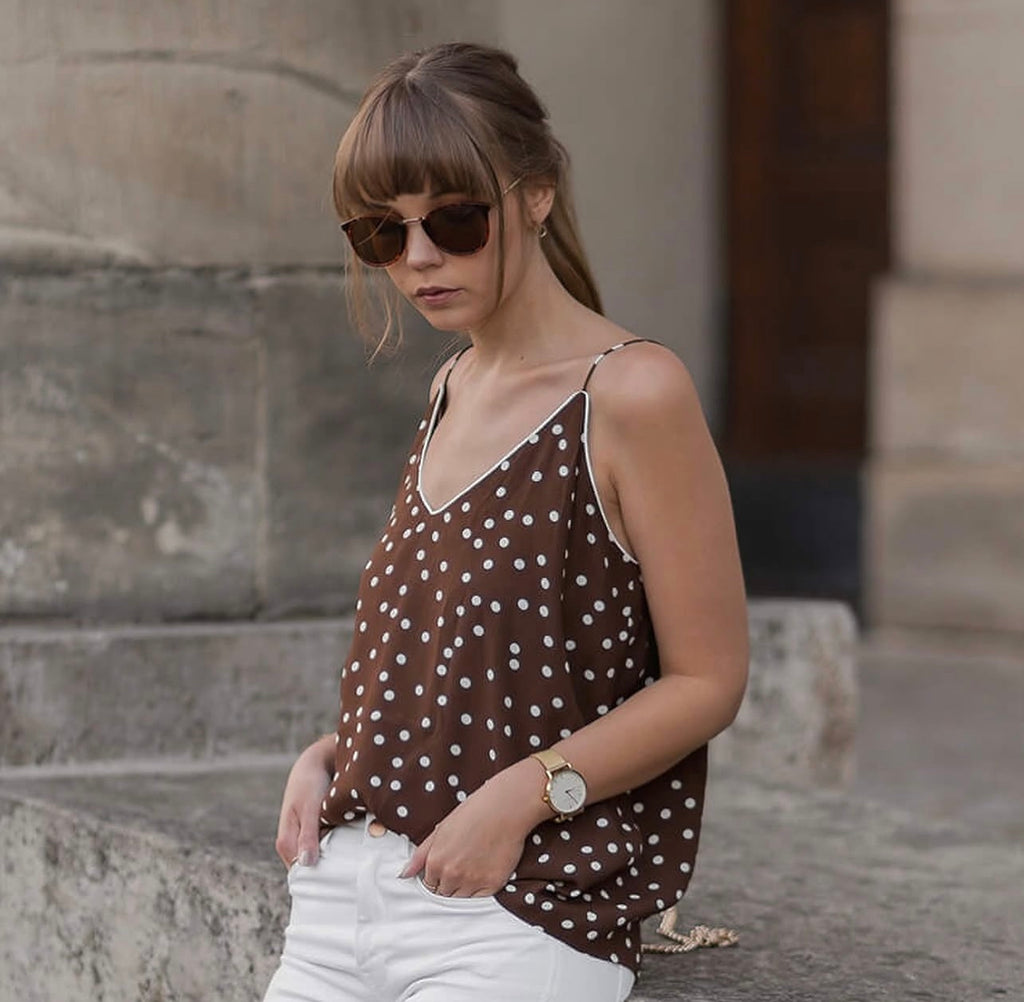 Zara
Polka dot strappy top