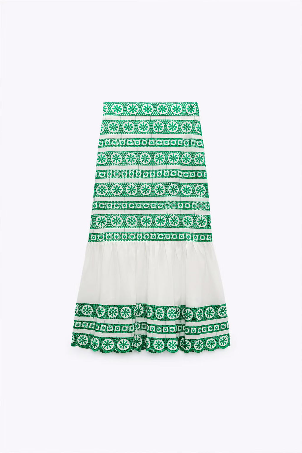 Zara
Boho Embroidered Skirt