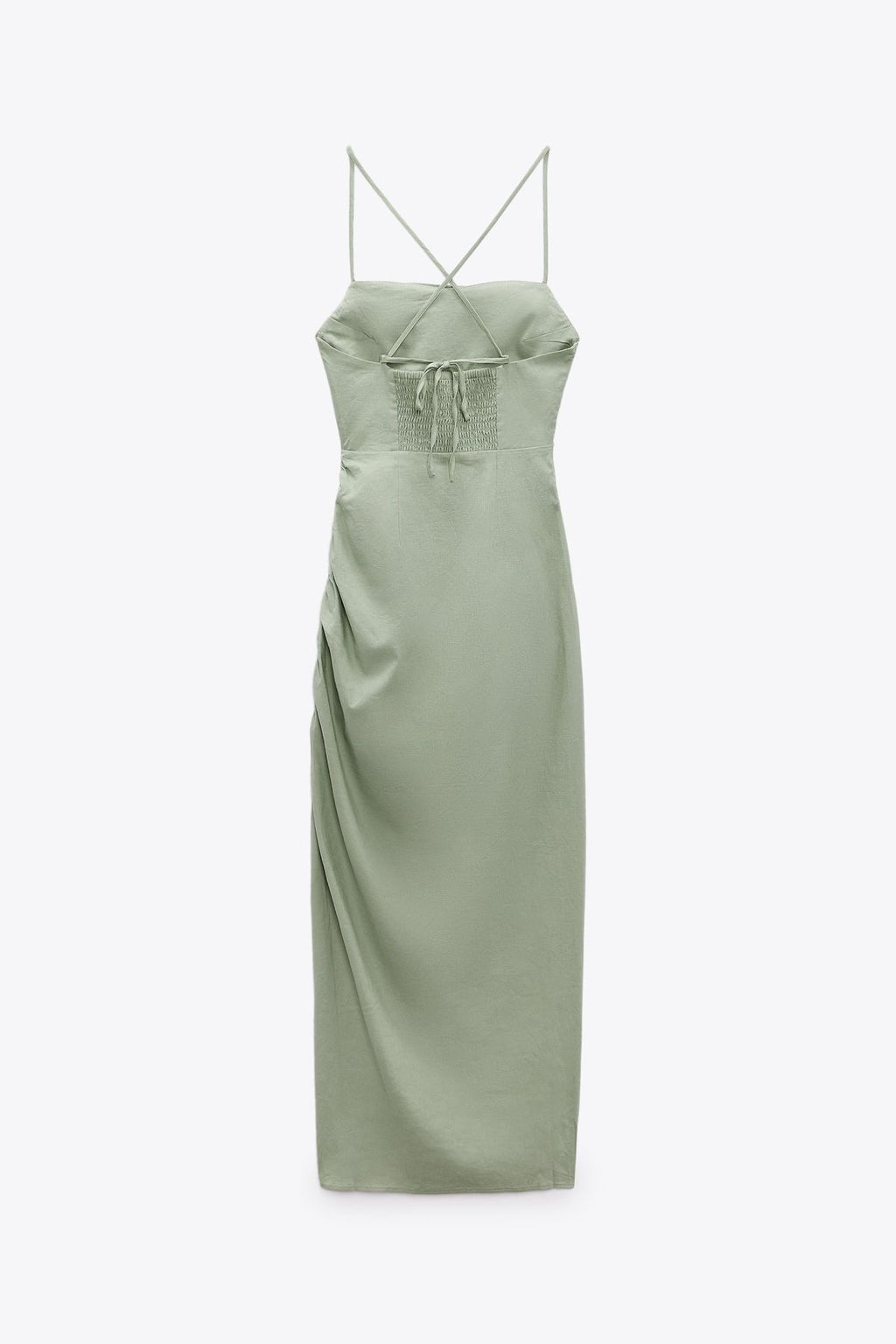 Zara
Draped linen midi dress