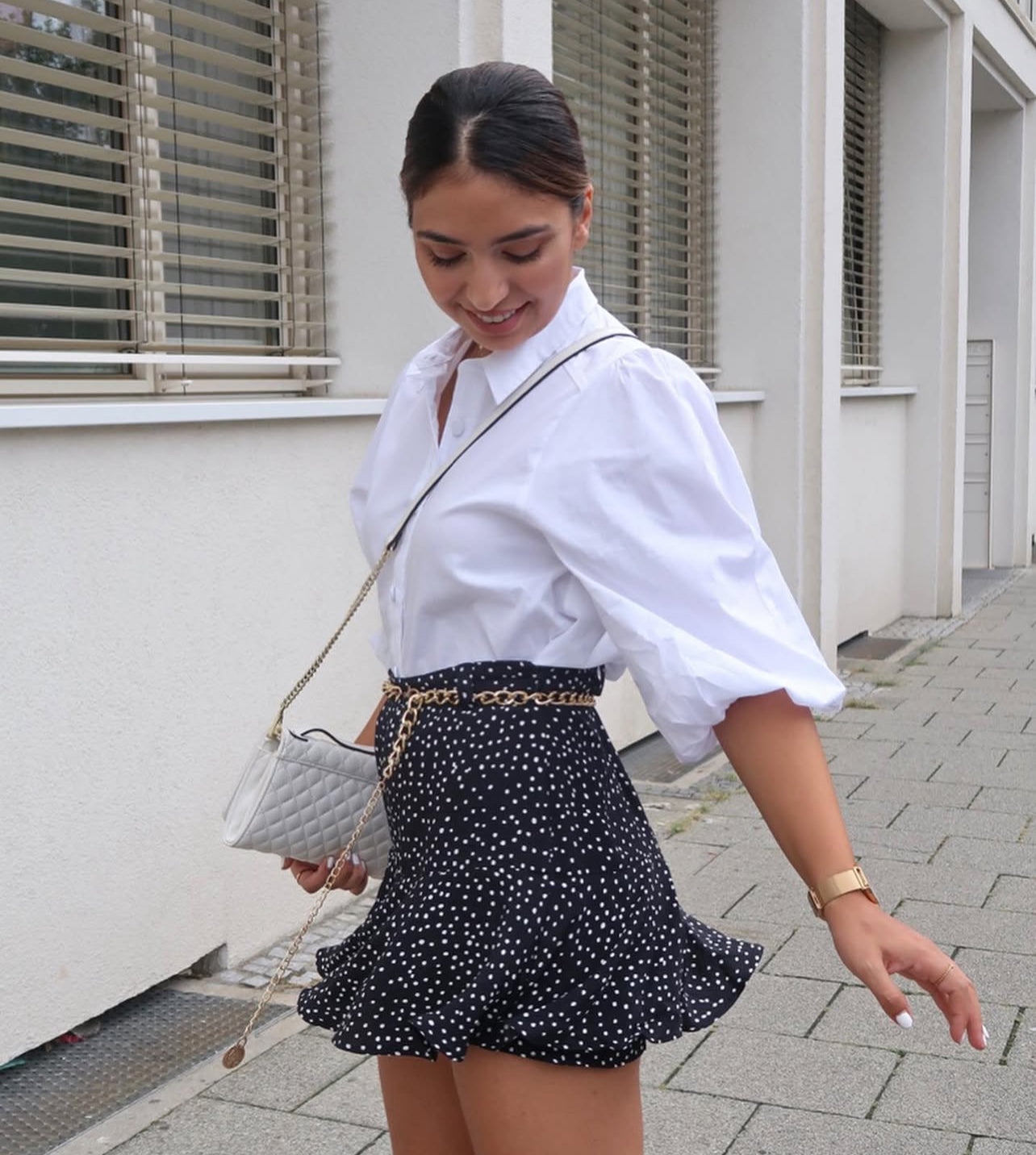 Zara
Polka dot skirt