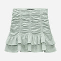 Zara
Ruffled Ruched Linen Skirt