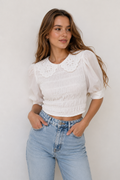 Zara
Smocked cropped top