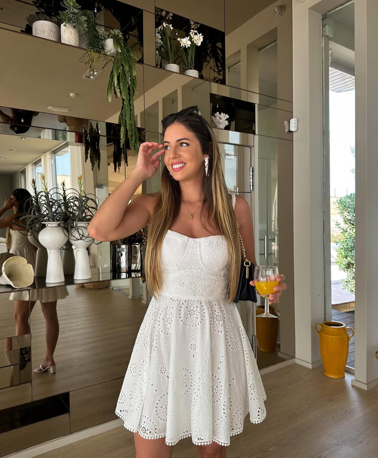 Zara
Cutwork bustier dress