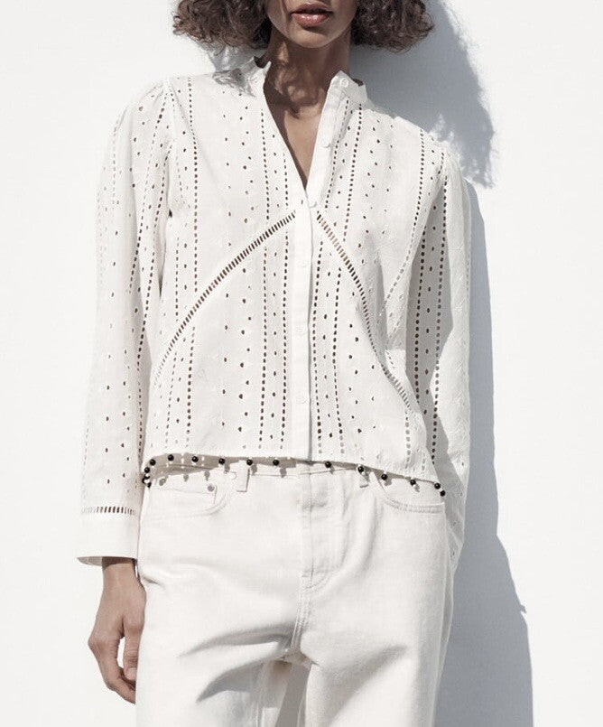Zara
Cutwork beaded blouse