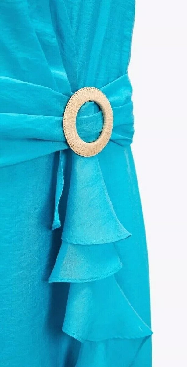Zara
Ruffled Belted Midi Dress