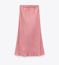 Zara
Satin midi skirt