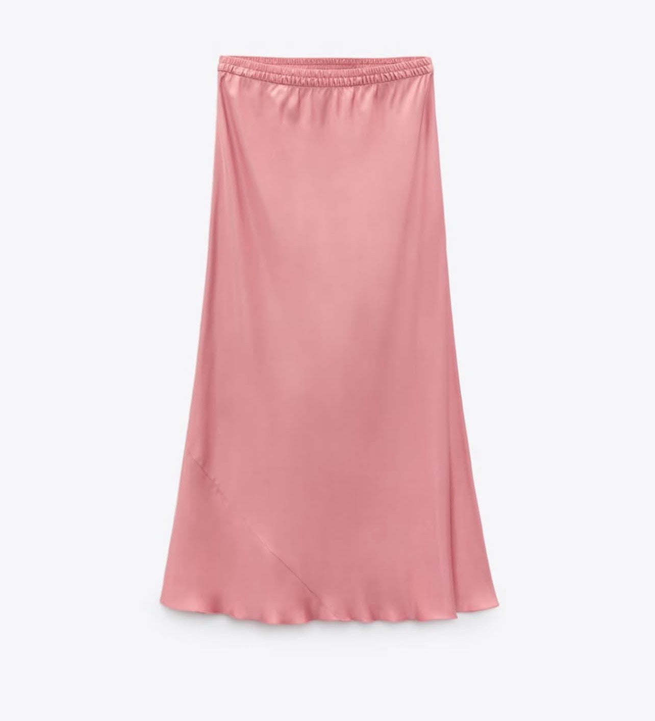 Zara
Satin midi skirt