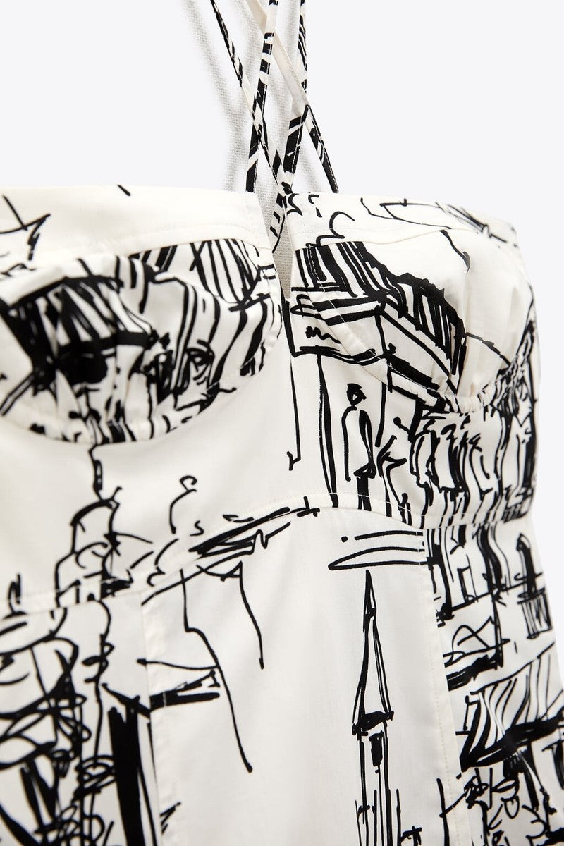 Zara
Halter neck Printed dress