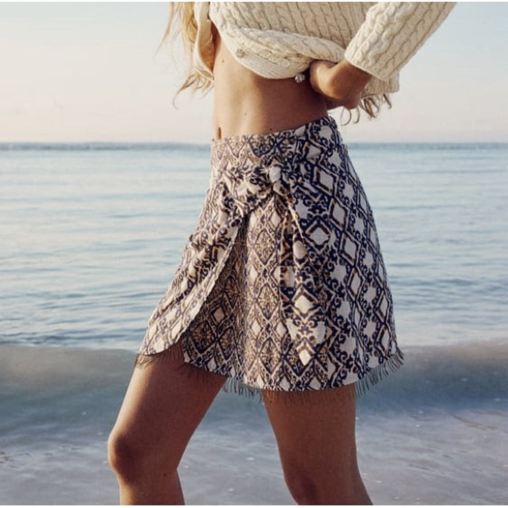 Zara
Wrap tassled skirt