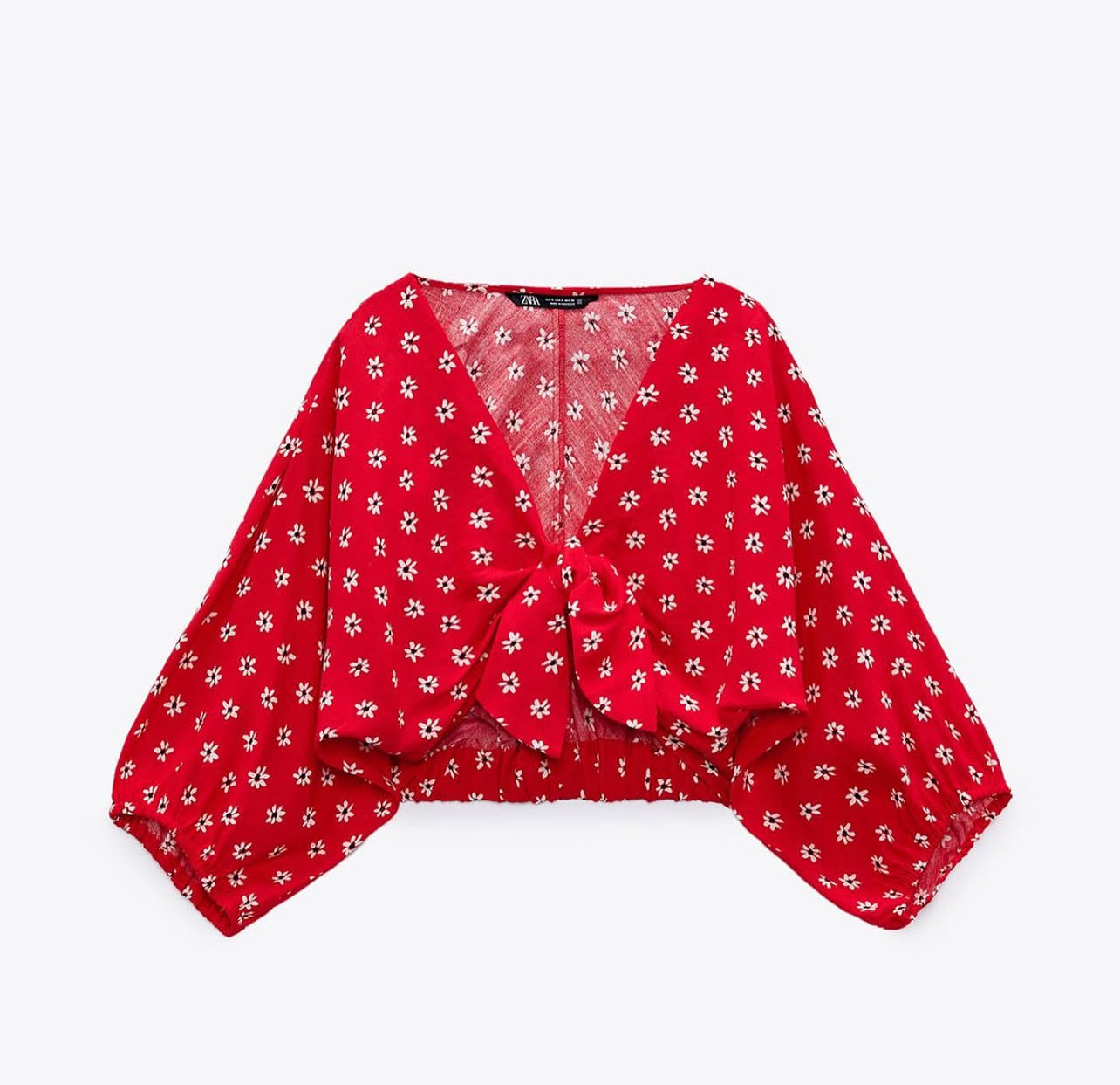 Zara
Knotted cropped blouse