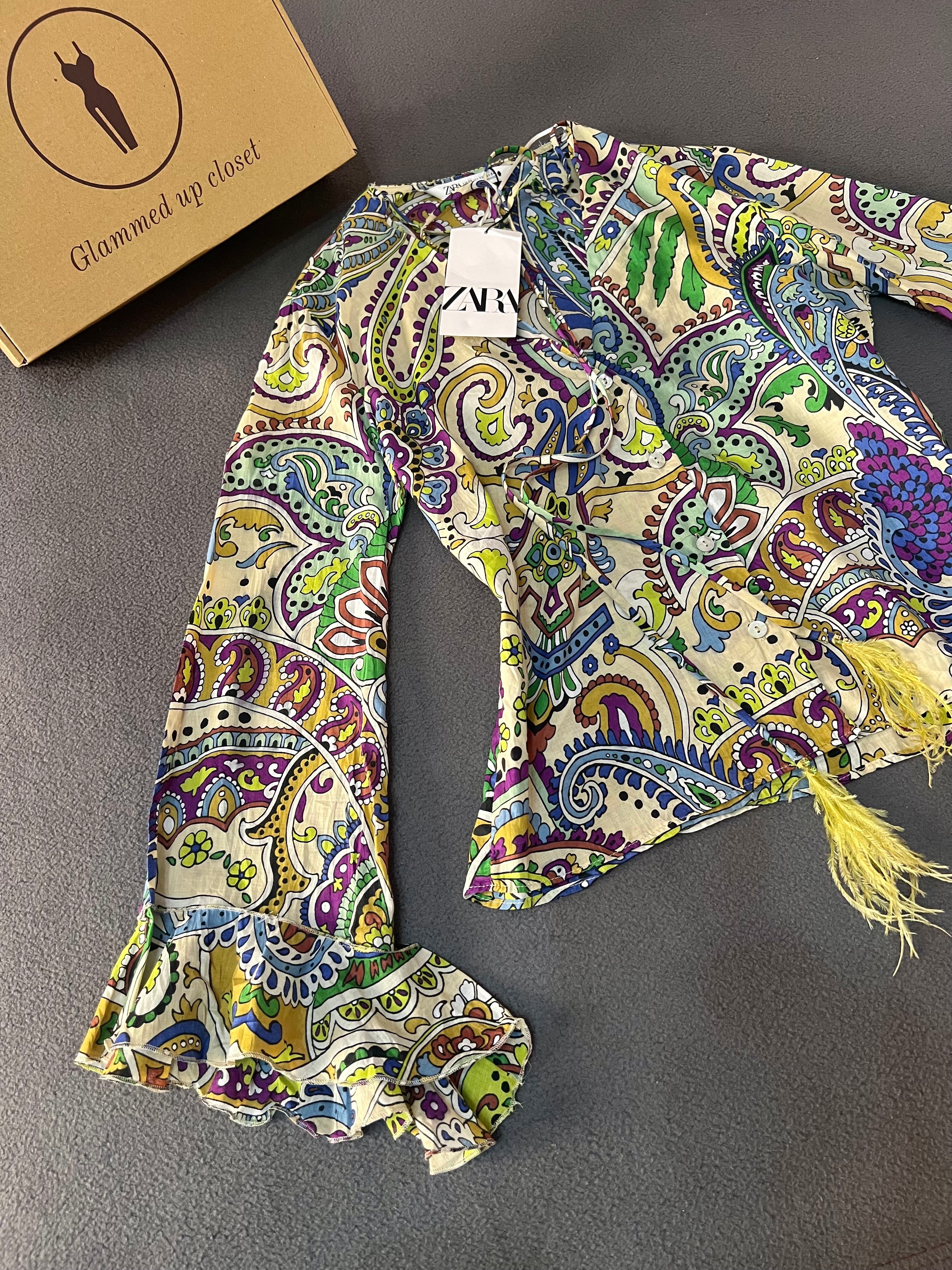 Zara
Multi-color boho blouse