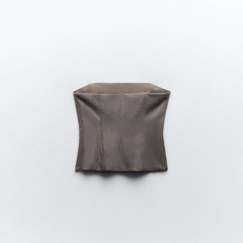 Zara
Sparkly bustier top