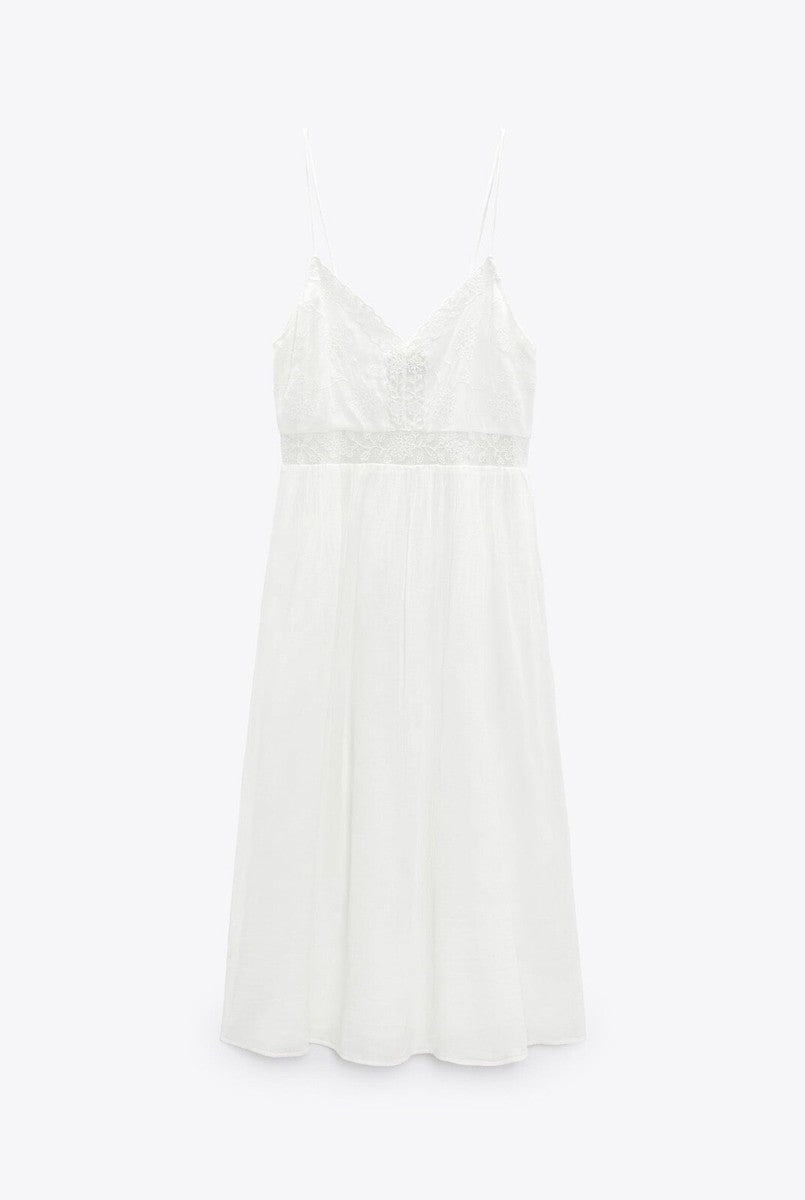 Zara 
Lace trim Dress